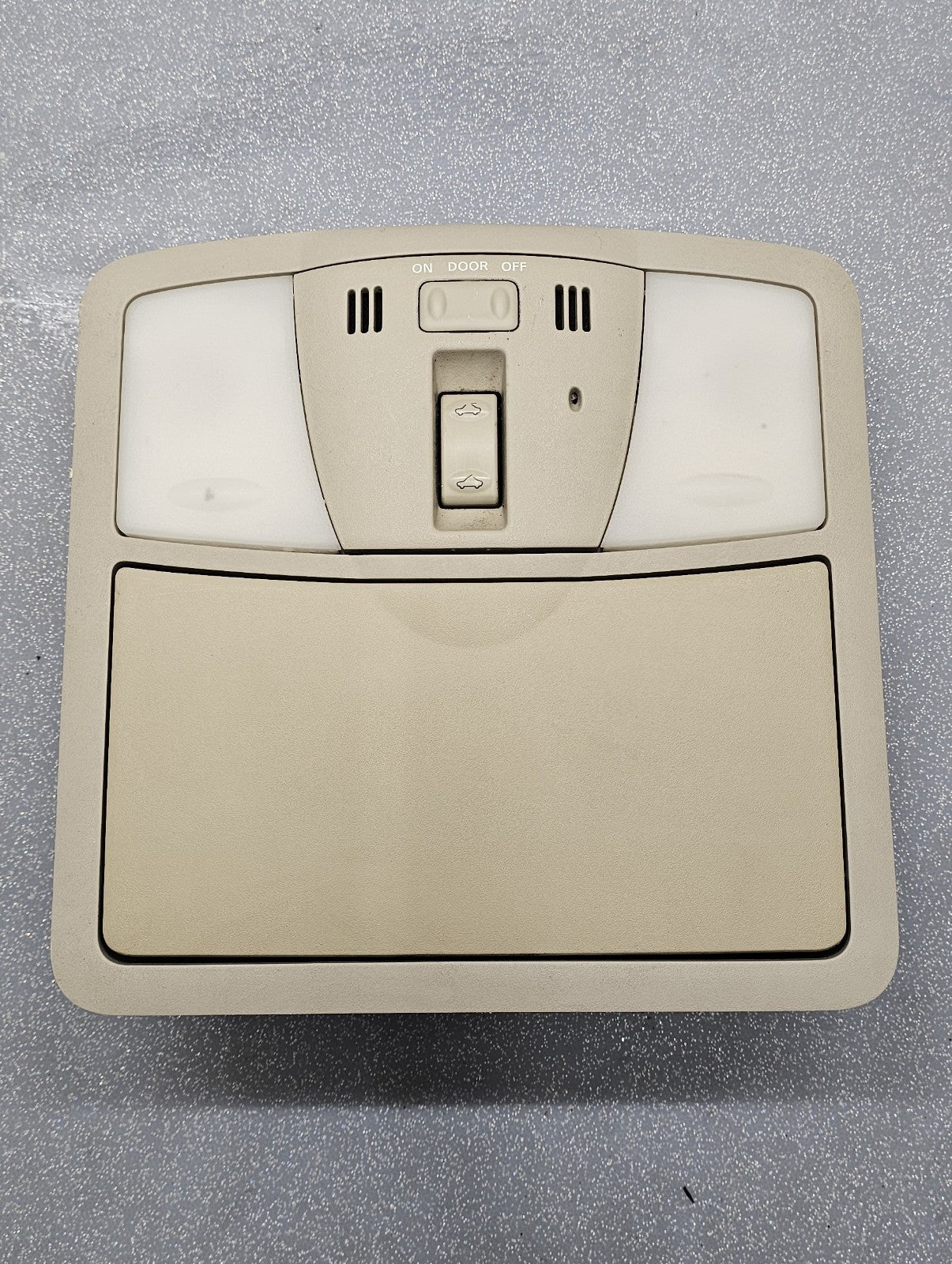 09-14 Maxima Murano Rogue Overhead Roof Console Storage Dome Map Light Lamp Tan