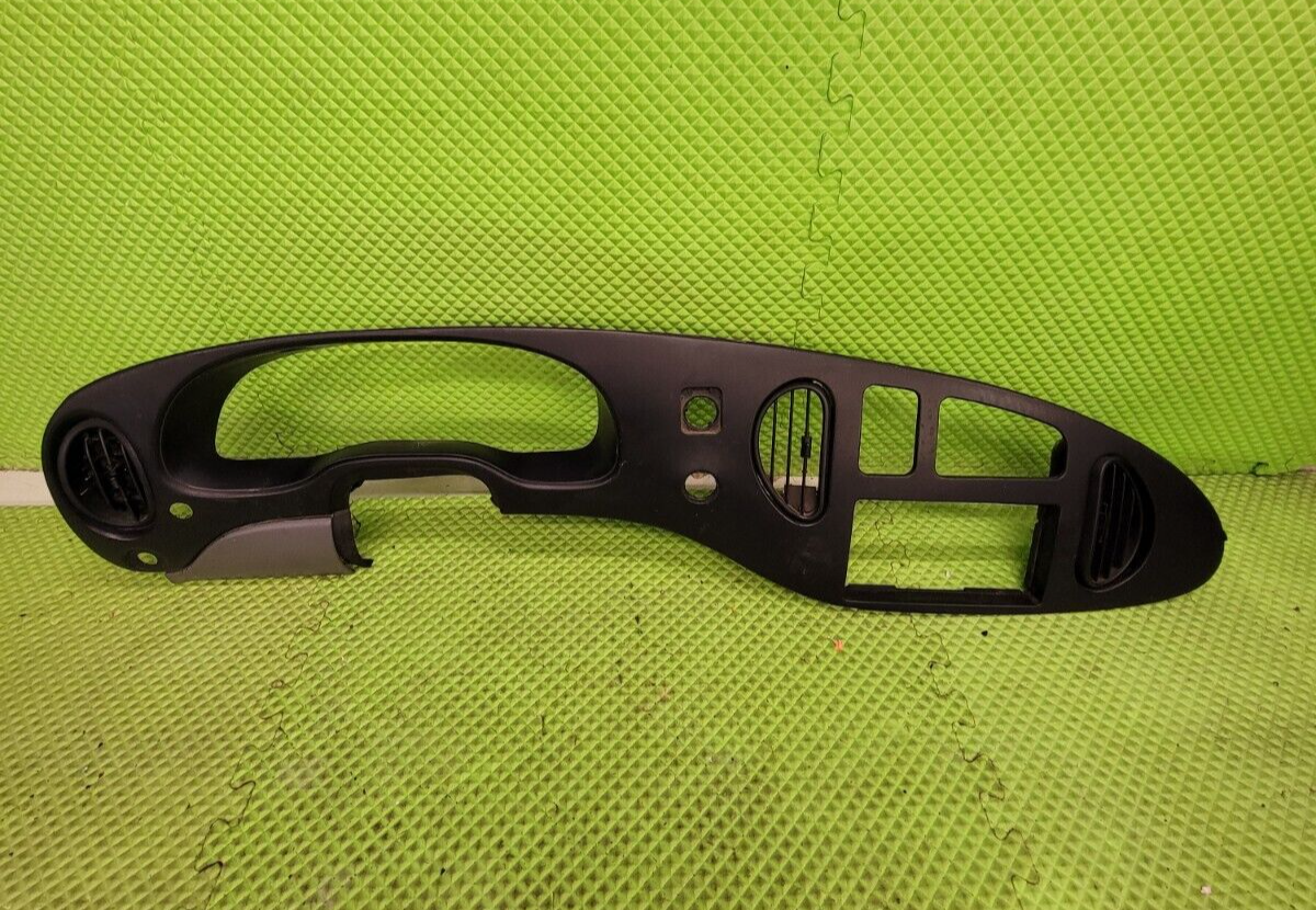 🔥97-03 Ford E-150 Econoline Dash Gauge Cluster Bezel Climate Radio Trim Black