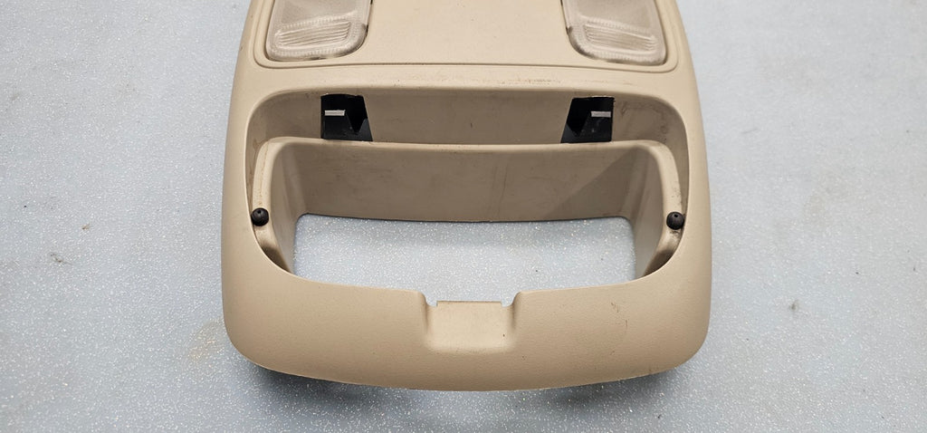 🔥02-05 Dodge RAM Overhead Console DOME Light Roof Storage Compartment TAN