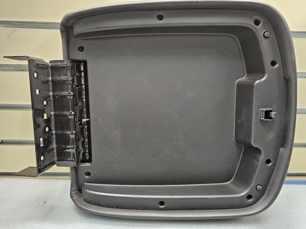 🔥07-13 Tahoe Suburban Yukon Leather Console Lid Armrest Cover Top Pad Black JS5