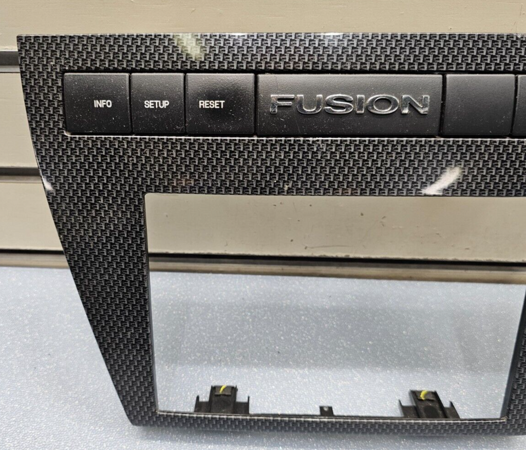 06-09 Fusion Milan Center Dash Trim Panel AM FM Radio Stereo Bezel CARBON BLACK