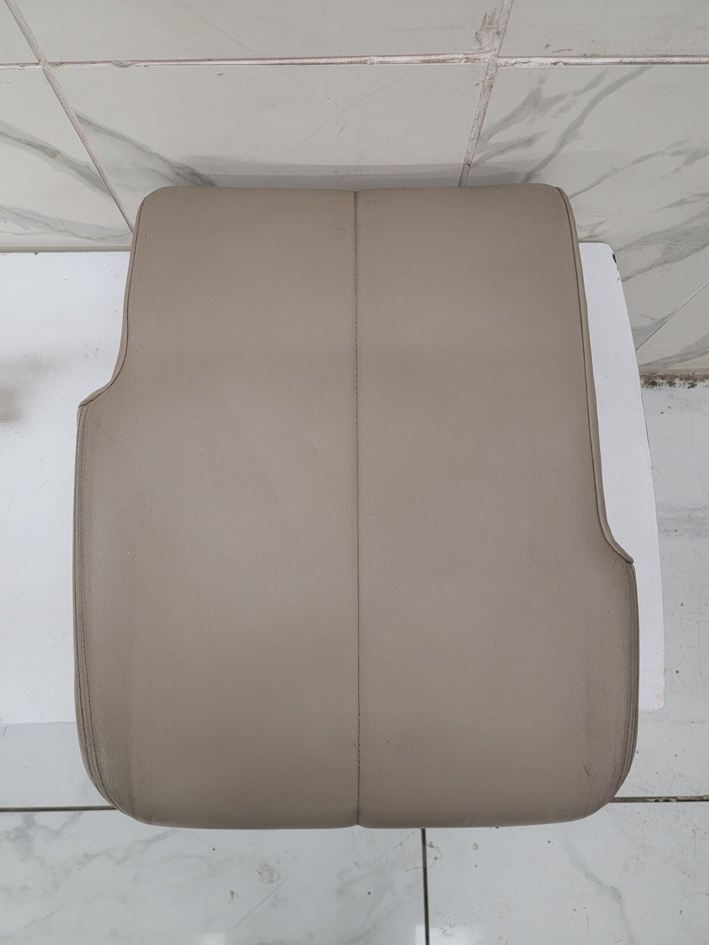 🔥99-10 Ford F250 F350 Center Console JUMP SEAT Storage Armrest LEATHER LTAN JS3