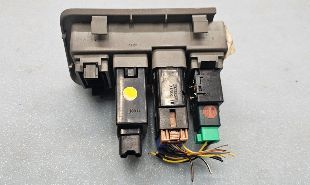 🔥07-09 Hyundai Santa Fe Dash Switch Panel Dimmer Lock Fog Light Control Silver