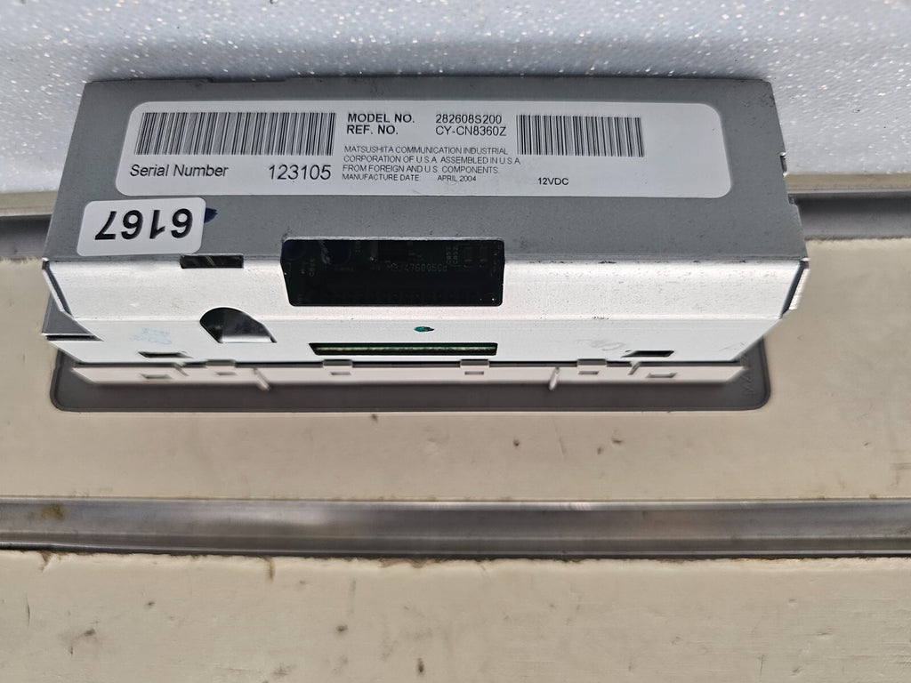04-15 NISSAN TITAN REAR OVERHEAD ROOF AM FM CD DVD RADIO AUDIO CONTROL ASSEMBLY