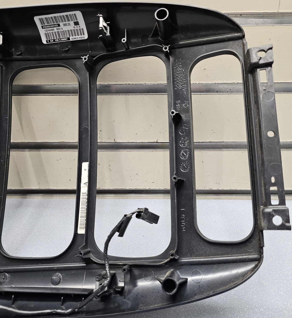 🔥01-07 Caravan Town & Country dash radio climate TRIM bezel Carbon Fiber Black