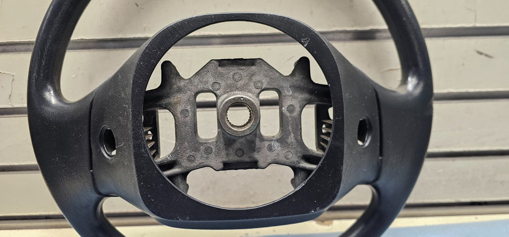 🔥97-03 Ford F150 F250 Expedition Leather Steering Wheel Cruise Cover Black OEM