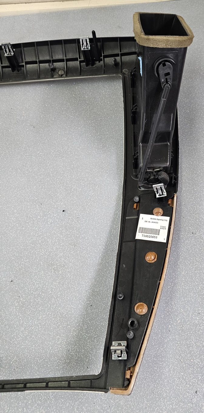 🔥08-11 CADILLAC STS CENTER DASH RADIO STEREO NAVIGATION TRIM BEZEL SILVER/WOOD