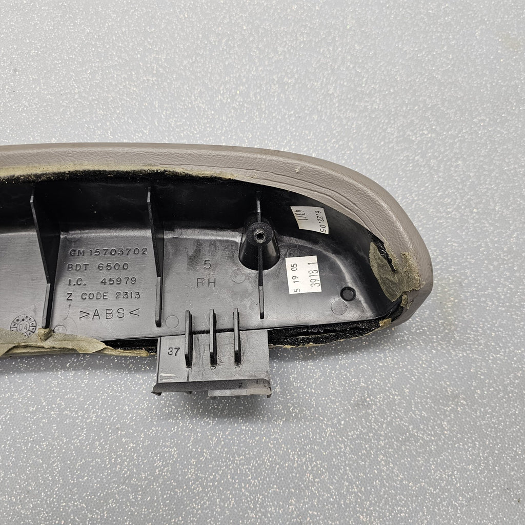 🔥03-06 Silverado SIERRA TAHOE Door Panel ARMREST Front RIGHT Handle LT GRAY H2
