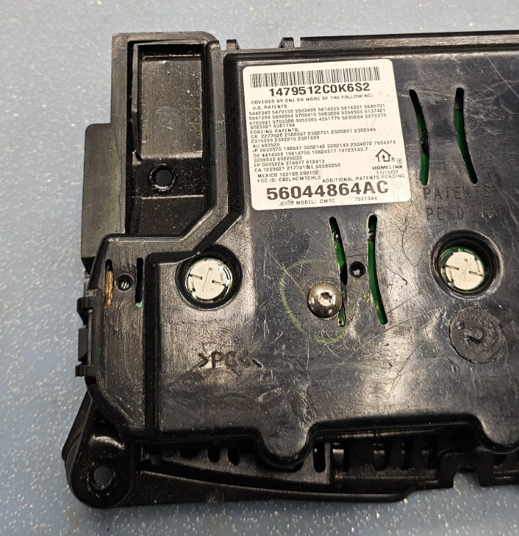🔥02-05 Dodge RAM Overhead Console DOME Map Compass Module Assembly Black
