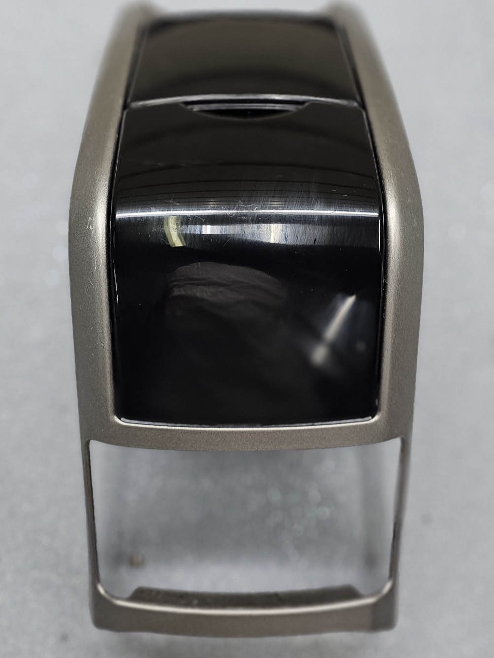 🔥04-09 TOYOTA PRIUS CENTER CONSOLE CUP DRINK HOLDER BEZEL STORAGE SILVER/BLACK