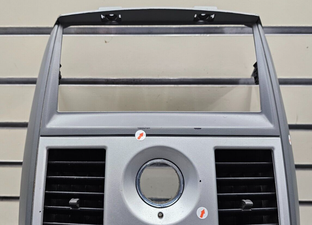 08-10 Grand Caravan Town Country Dash Radio Stereo Trim Bezel Panel SILVER/GRAY