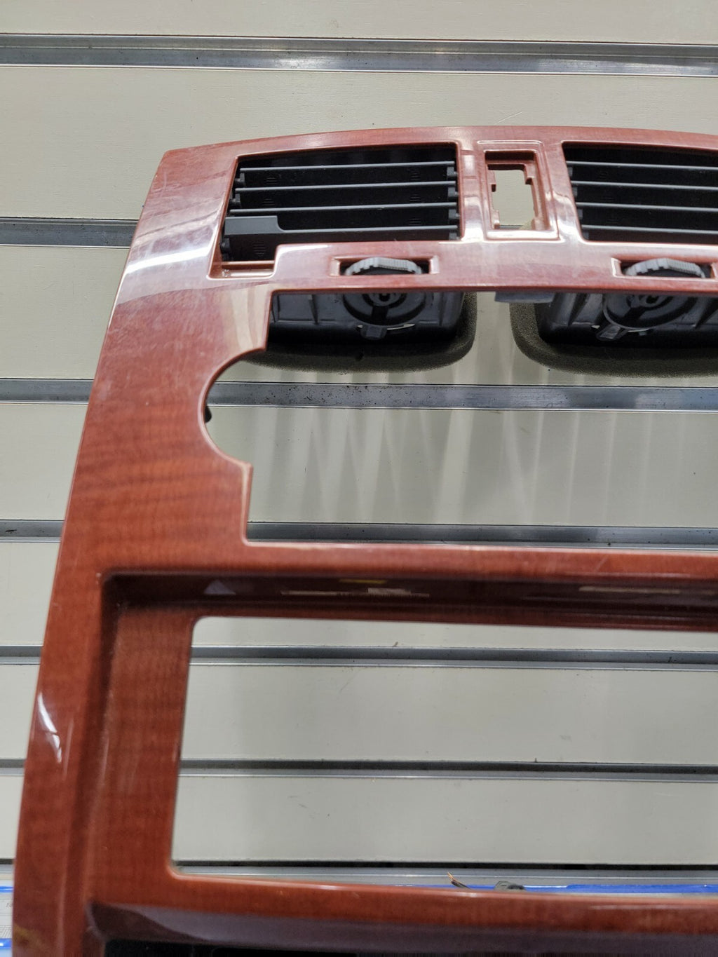 🔥05-07 Dodge DAKOTA Center Dash RADIO BEZEL Heater A/C Vents Trim WOODGRAIN B12