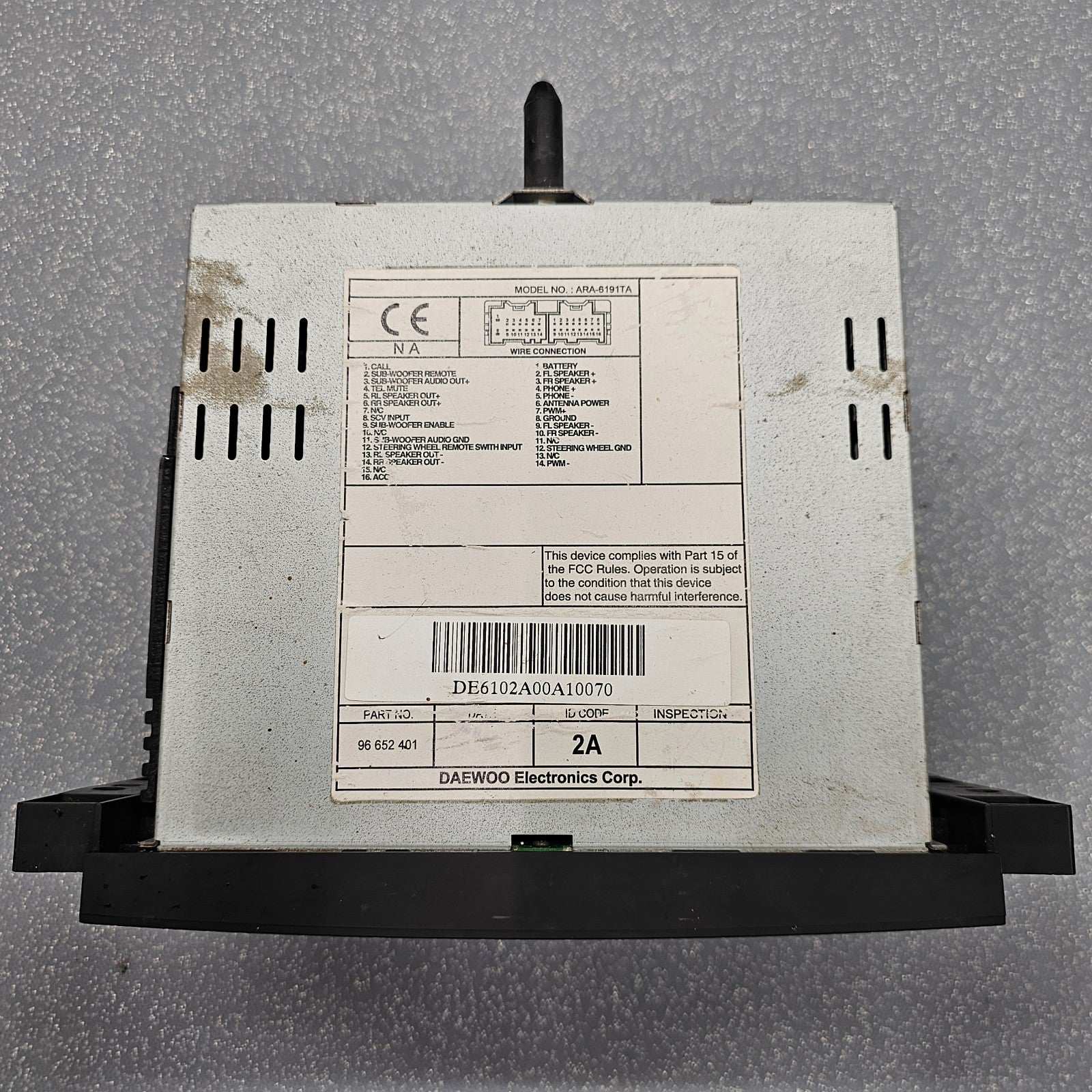 🔥07-08 CHEVY AVEO Dash Audio Equipment Radio AM FM Receiver Auxiliary Input
