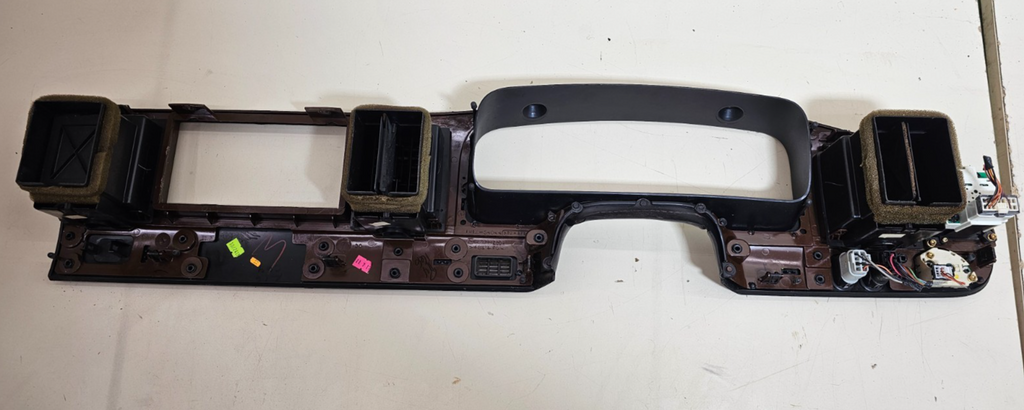 🔥98-02 Town Car Dash Speedometer Instrument Cluster Bezel Trim Panel Wood/Black