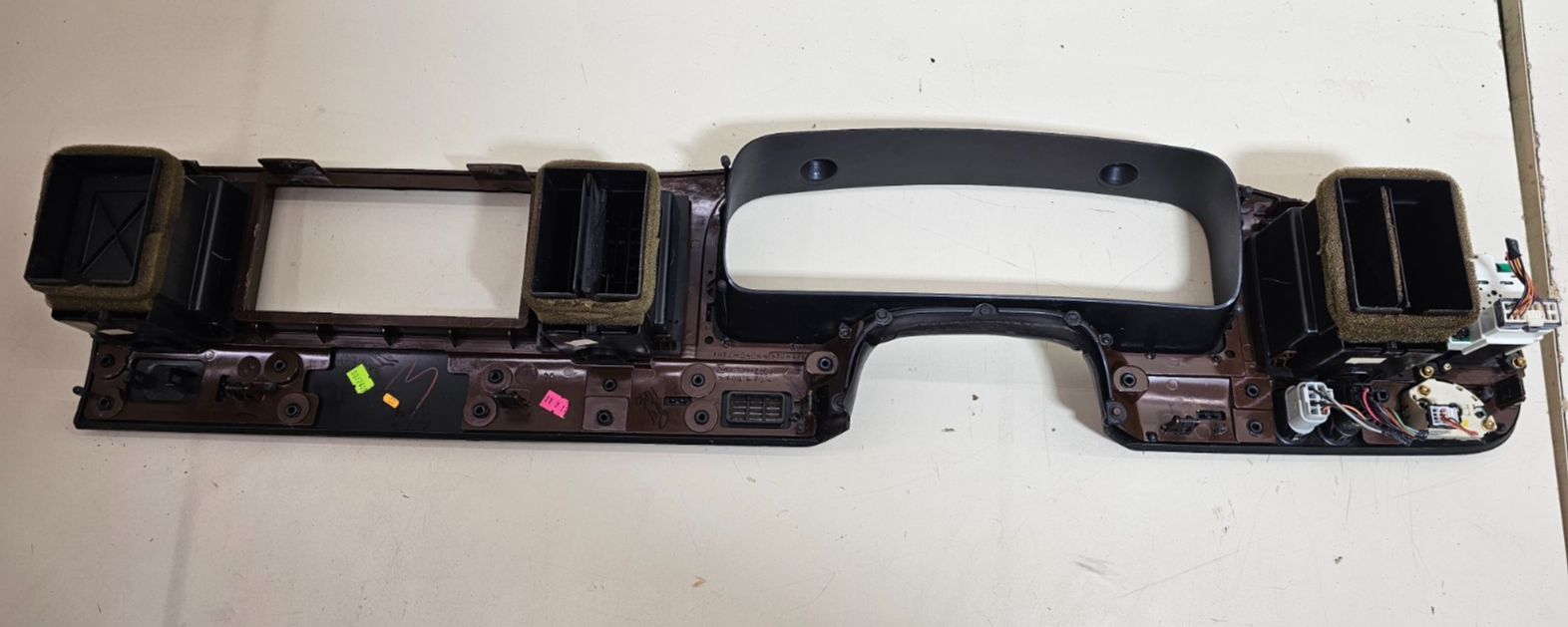 🔥98-02 Town Car Dash Speedometer Instrument Cluster Bezel Trim Panel Wood/Black