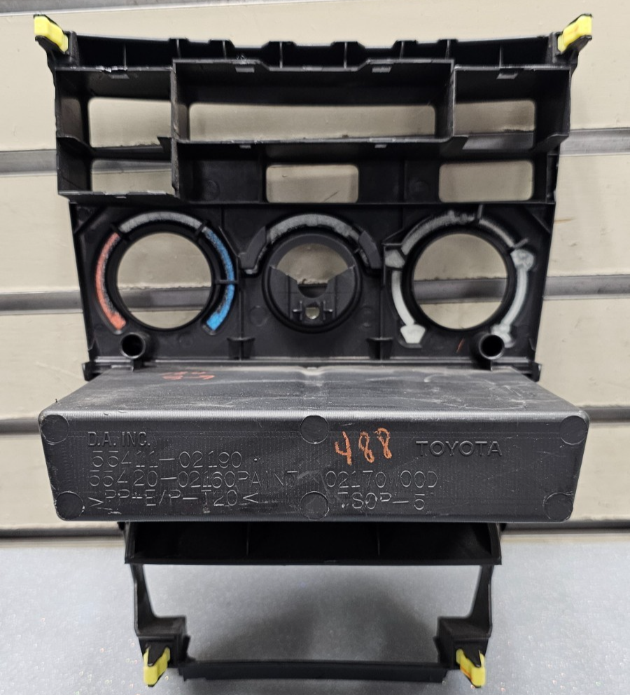🔥03-08 TOYOTA COROLLA CENTER DASH CLIMATE CONTROL BEZEL TRIM PANEL BLACK OEM