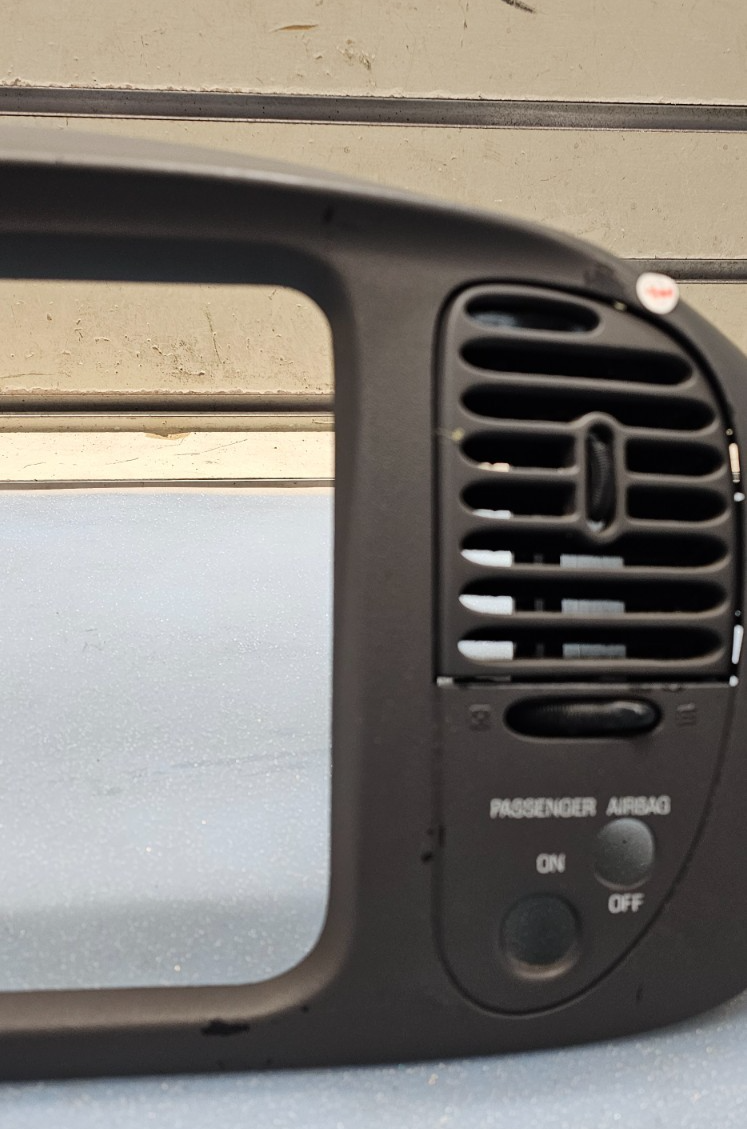 🔥97-03 Ford F150 Center Dash FM Radio Climate Trim Stereo BEZEL Panel DK Gray