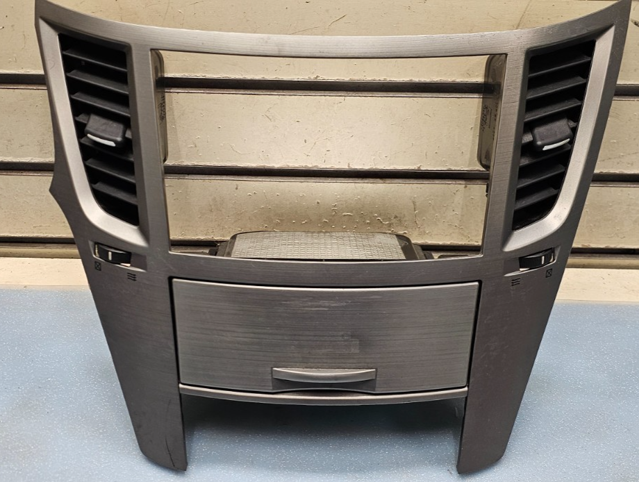 🔥 10-14 Subaru Legacy Front Console Radio Climate Dash Trim Bezel Panel Silver