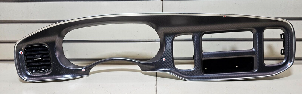 🔥11-14 Charger Dash Radio Speedometer Instrument Cluster Trim Bezel Carbon Blue
