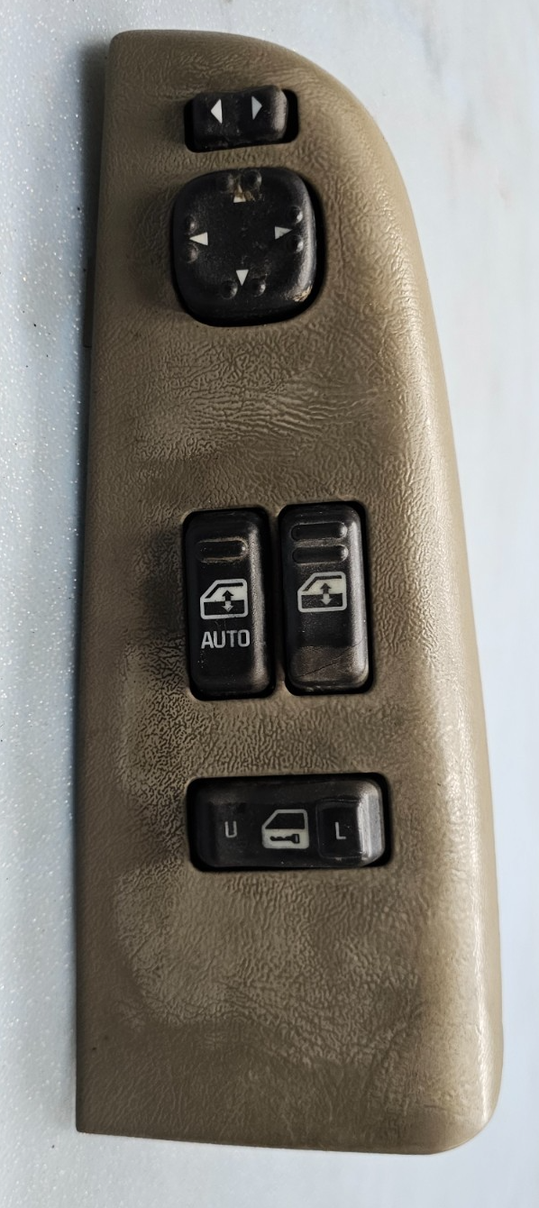 🔥99-02 Silverado SIERRA 2 DOOR LEFT Driver Door Window Switch DK TAN WS4