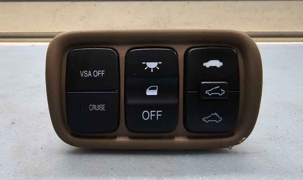 🔥03-08 Honda Pilot cruise control & light on/off switch trim TanOEM