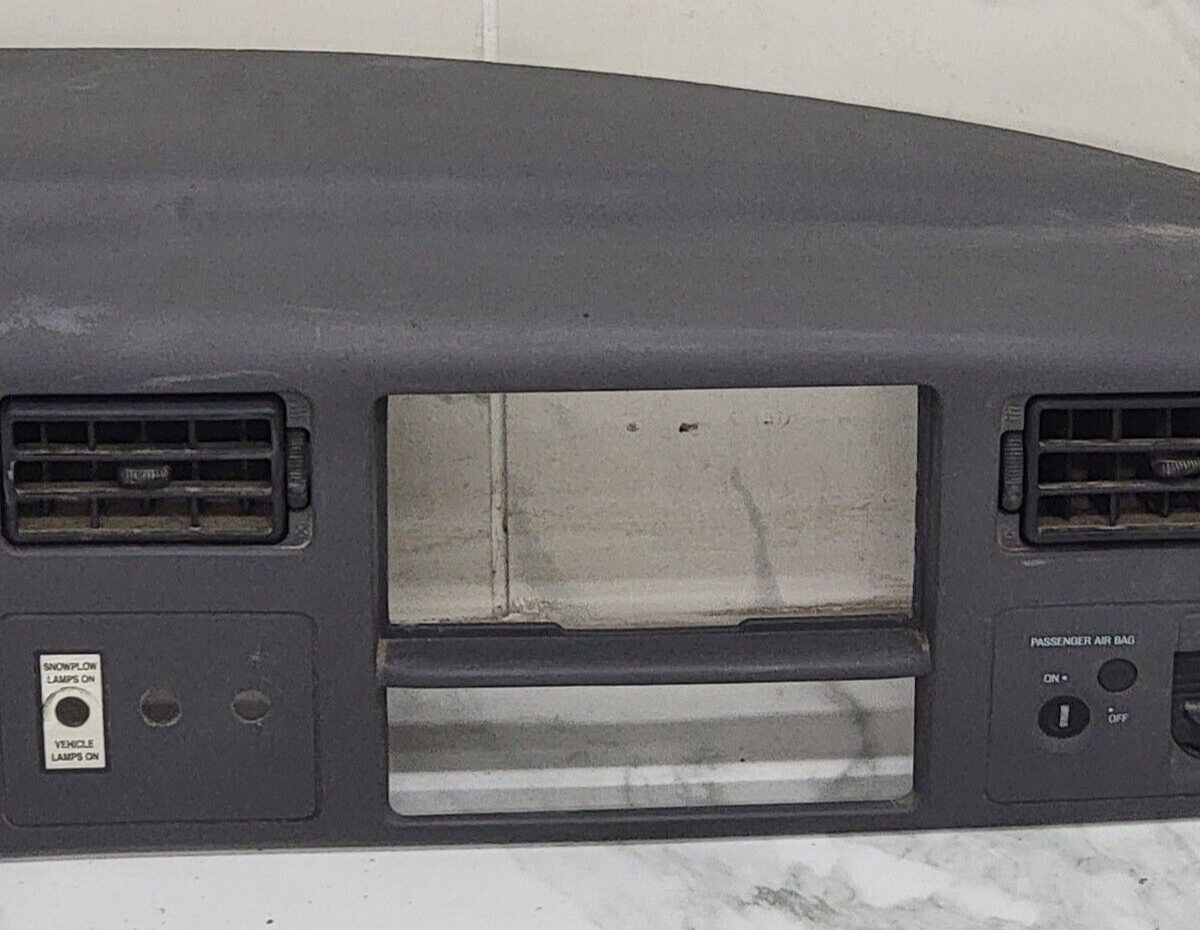 99-04 Ford F250 F350 Dash Instrument Cluster Speedometer Bezel Panel LT Gray C22