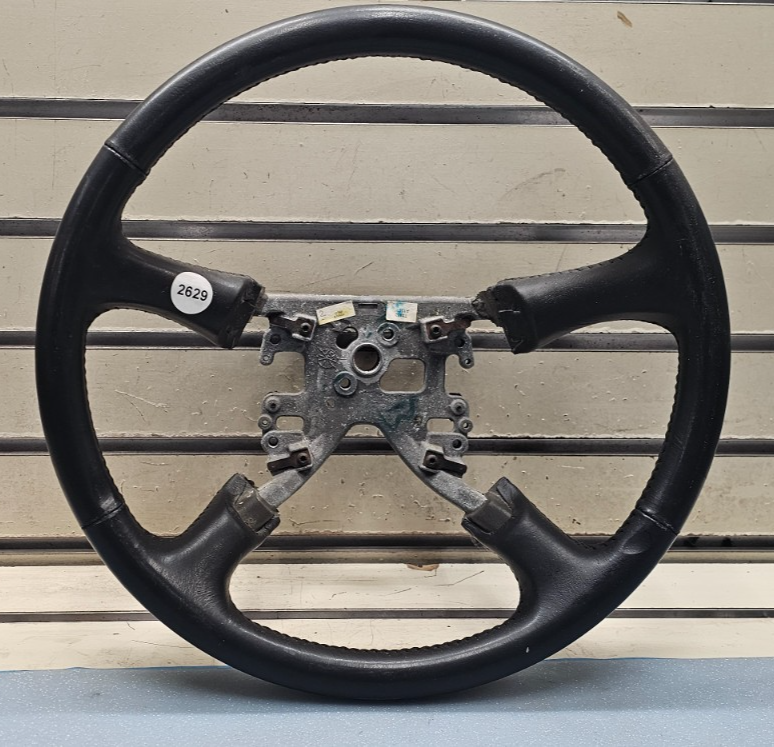 🔥99-02 Silverado Tahoe Suburban Blazer SONOMA Steering Wheel Leather black