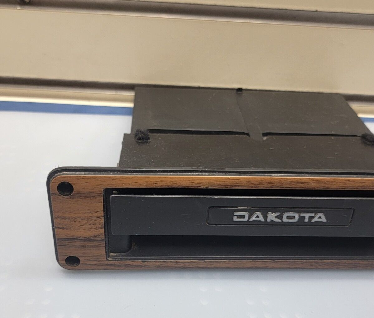 🔥87-96 Dodge Dakota Dash Slide Out Cup Holder & Bezel W/Vent Trim Woodgrain OEM