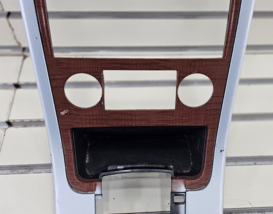 🔥07-09 Equinox Center Dash Radio Climate Surround Bezel Trim SILVER/WOOD B43