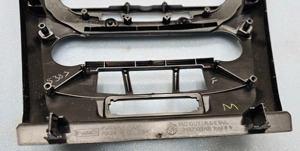 🔥 10-12 Ford Fusion Milan Climate Control Bezel Panel Trim Silver