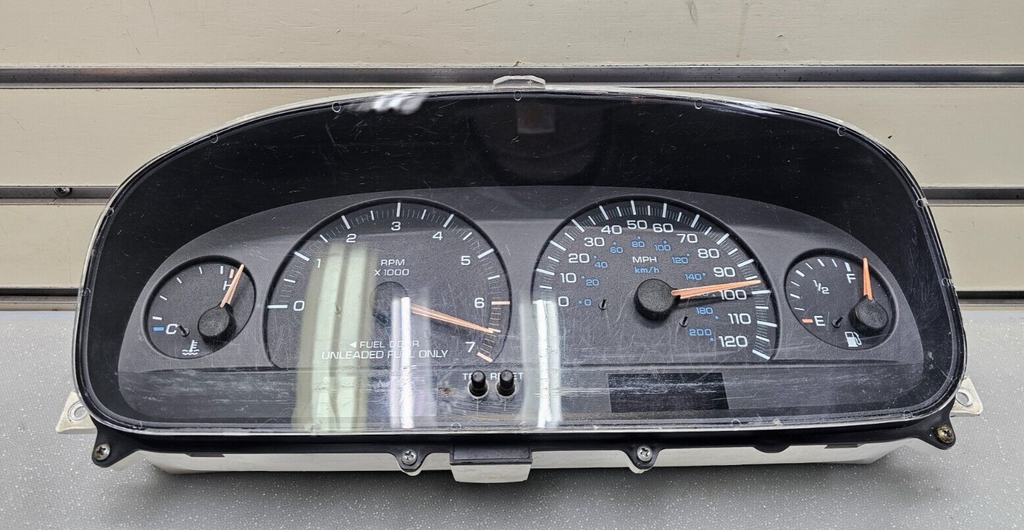 🔥97-00 Dodge Caravan Plymouth Voyager Speedometer Instrument Cluster RED PLUG