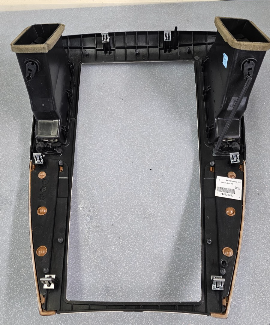 🔥08-11 CADILLAC STS CENTER DASH RADIO STEREO NAVIGATION TRIM BEZEL SILVER/WOOD