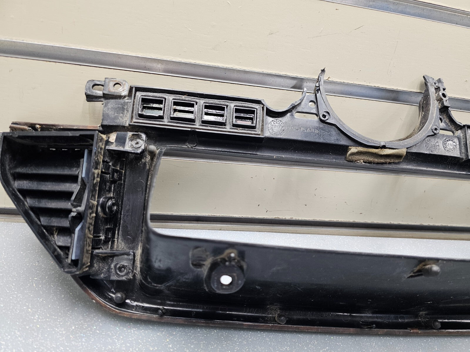 87-91 Ford F150 BRONCO Dash Instrument Cluster Bezel Speedo Gauge Trim Wood C11