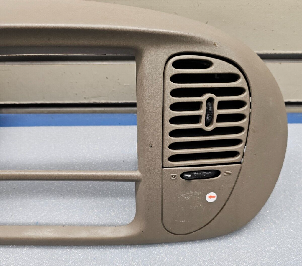 🔥97-03 Ford F150 Center Dash Radio Climate Trim Stereo BEZEL Panel Line TAN