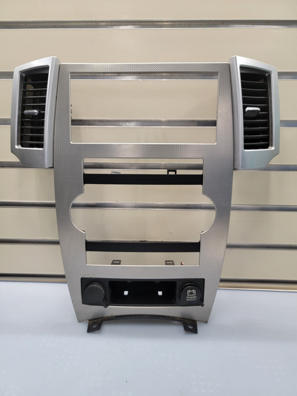 🔥08-10 JEEP GRAND CHEROKEE AC HEATER CONTROL RADIO DASH BEZEL TRIM VENTS SILVER