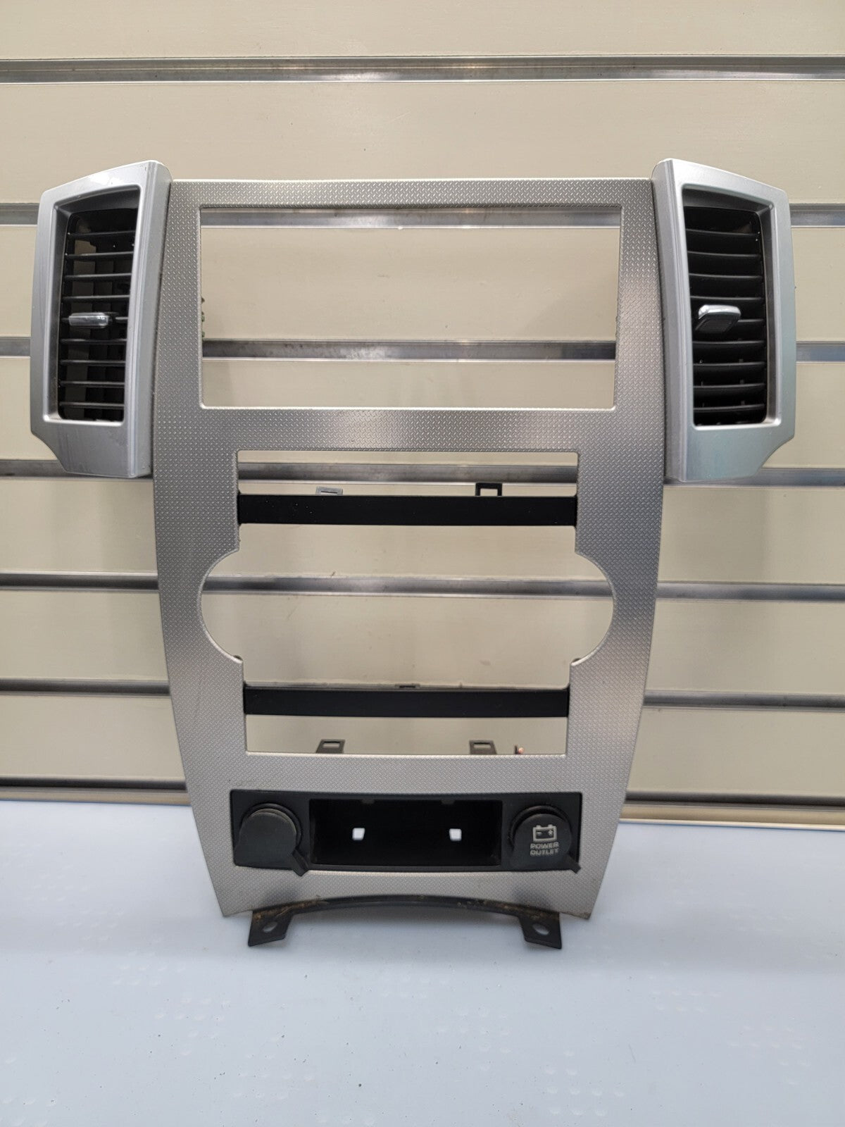 🔥08-10 JEEP GRAND CHEROKEE AC HEATER CONTROL RADIO DASH BEZEL TRIM VENTS SILVER