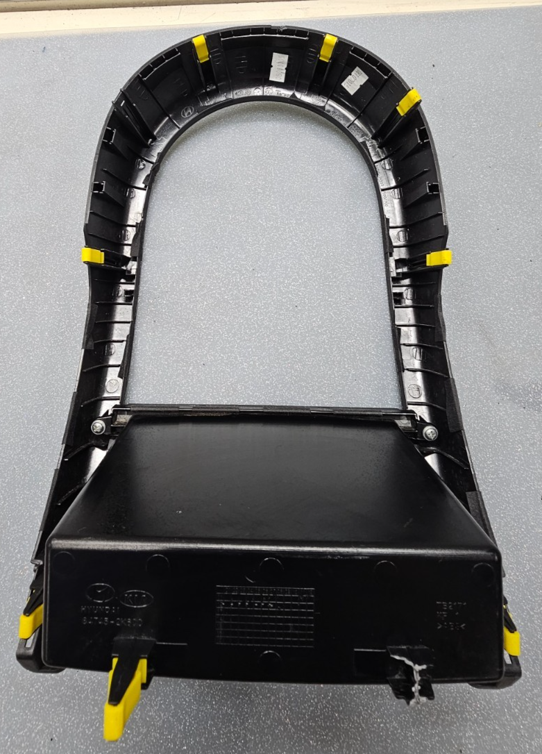 🔥12-13 SOUL Radio Bezel Lower Center Climate Dash Trim Panel Cubby Black OEM