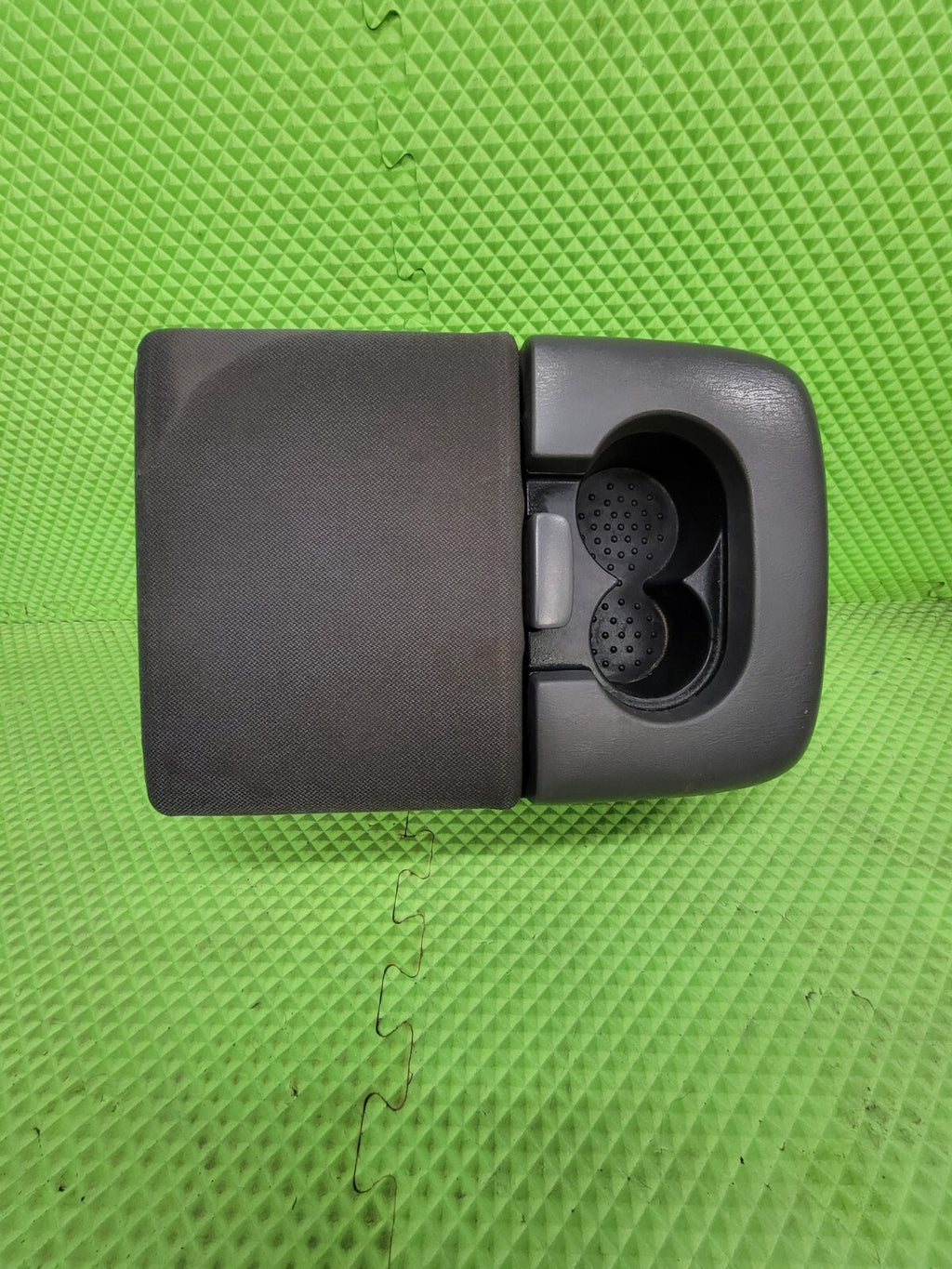 🔥97-03 Ford F-150 Center Console JUMP SEAT Armrest w/2Cup Holder Cloth GRAY JS6