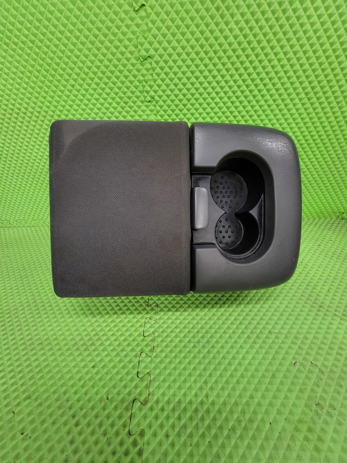 🔥97-03 Ford F-150 Center Console JUMP SEAT Armrest w/2Cup Holder Cloth GRAY JS6