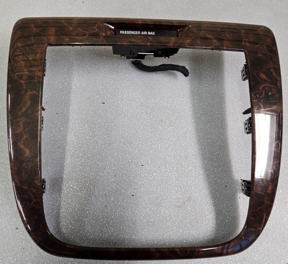 🔥06-13 Impala Center Dash AM FM Radio Stereo Trim Panel Bezel Woodgrain OEM
