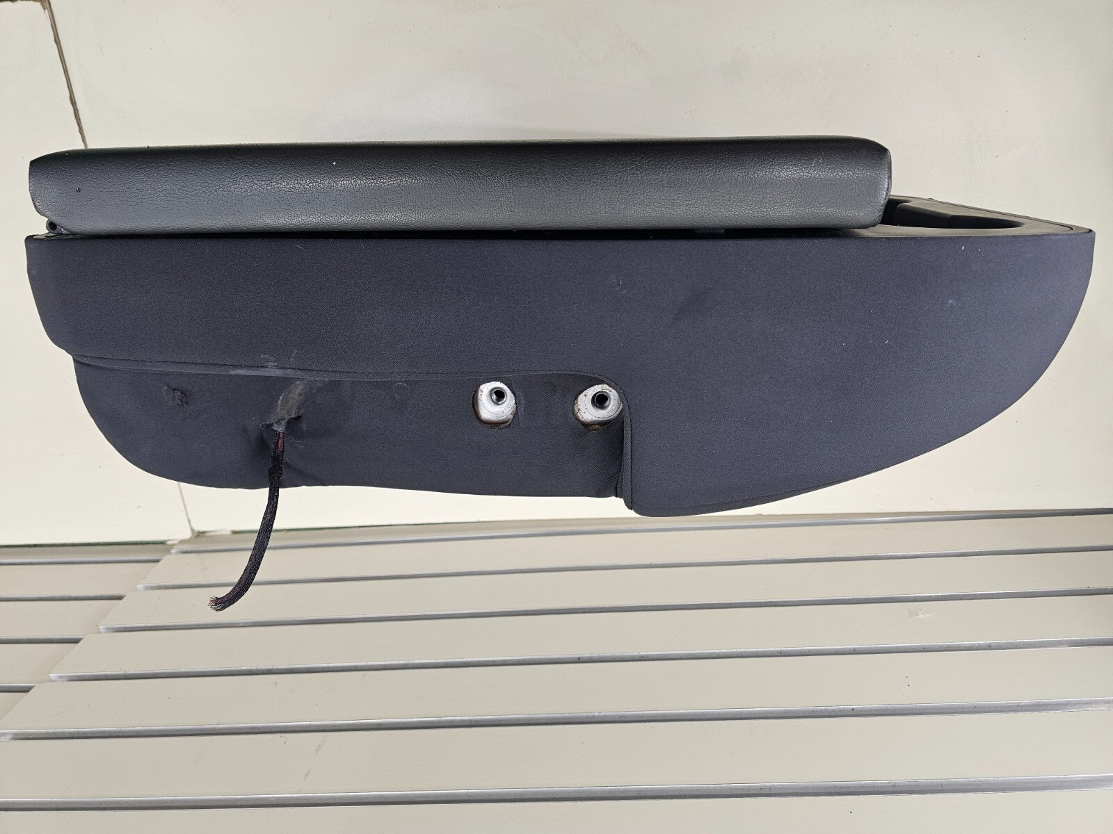 04-08 NISSAN TITAN Front Center Console Jump Seat Cup Drink Holder Black Leather