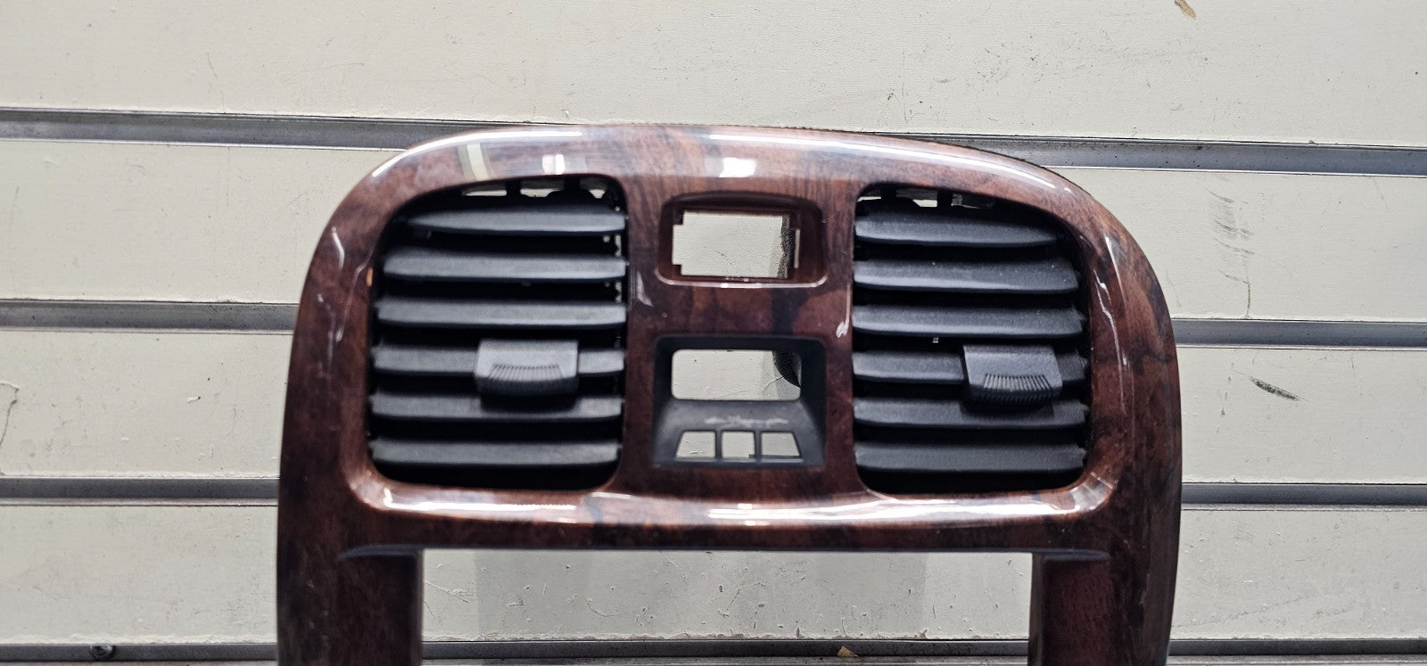🔥02-05 HYUNDAI SONATA DASH AC CLIMATE CONTROL SWITCH BEZEL FM RADIO STEREO WOOD