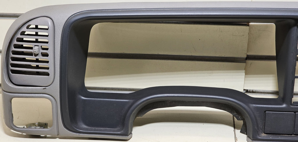 95-99 CHEVY GMC TRUCK SILVERADO CK Cluster Gauge Speedo Dash Bezel LIGHT GRAY C3