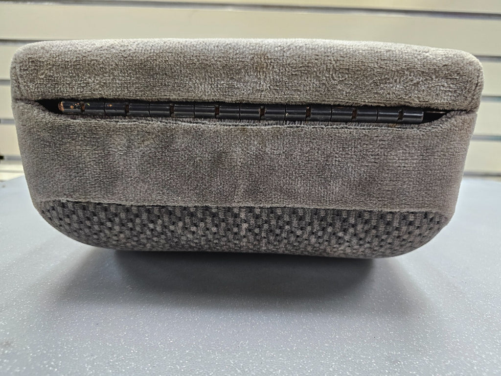 🔥97-03 Ford F150 Center Console JUMP SEAT Cloth/Leather Cup Holder LT GRAY JS6