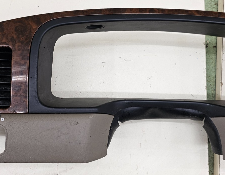 🔥98-02 Town Car Dash Speedometer Instrument Cluster Bezel Trim Panel Wood/Tan