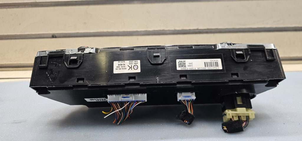🔥15-17 Hyundai Sonata CENTER AC A/C HVAC Heater Climate Control BLACK OEM