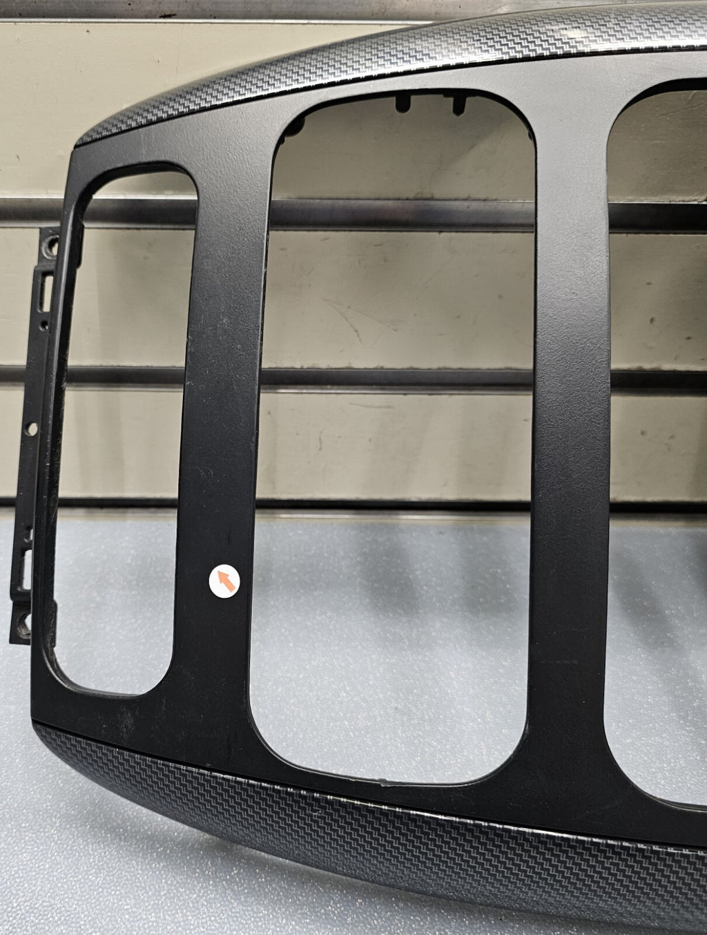 🔥01-07 Caravan Town & Country dash radio climate TRIM bezel Carbon Fiber Black
