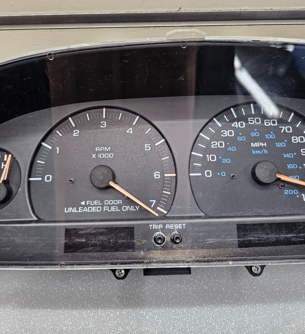 🔥97-00 Dodge Caravan Plymouth Voyager Speedometer Instrument Cluster RED PLUG