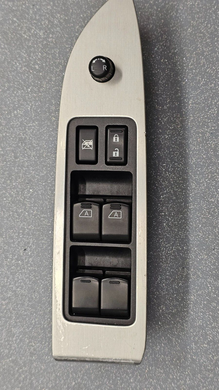 🔥09-14 MURANO LEFT DRIVER MASTER LOCK ELECTRIC WINDOW MIRROR SWITCH SILVER OEM
