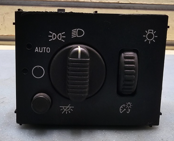🔥03-06 SILVERADO GMC SIERRA HEADLIGHT DOME LIGHT DIMMER CONTROL SWITCH BLACK